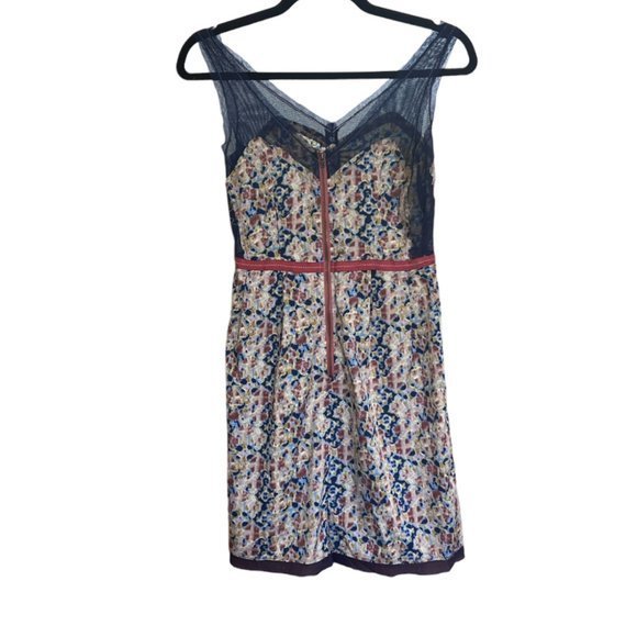 Women's Anthropologie Staring at the Stars Abstract Floral Dress Size‎ 0 - Picture 2 of 4